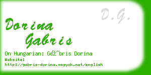 dorina gabris business card